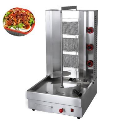 China Hotels West Kitchen Gas Middle East Commercial Barbecue Machine Gas Rotating Shwarma Machine for sale