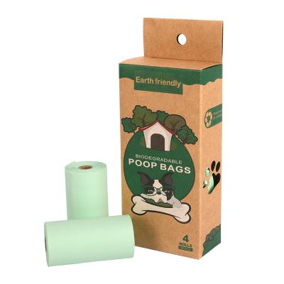 China BIODEGRADABLE Cornstarch Bio Degradable Sustainable Compost Bag PBAT+PLA Compostable Pet Biodegradable Eco Friendly Doggie Dog Poop Bags for sale