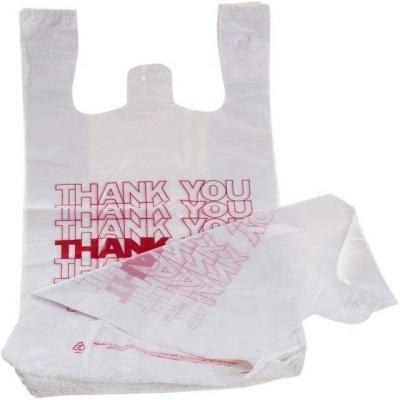 China Disposable Customization High Quality Biodegradable Plastic Bag Shopping T Shirt Bag Disposable Bio Vest Carrier Bag For Vegetable for sale