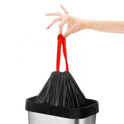 China Disposable In Stock Design Large Strong Eco Friendly 5 13 30 39 Gallon Drawstring Garbage Bags Can Bin liner Heavy Duty Refuse Trash Bags for sale