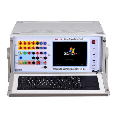 China HT-802 Three Phase Relay Protection Tester Secondary Current Injection Test Set 74*70*57cm for sale