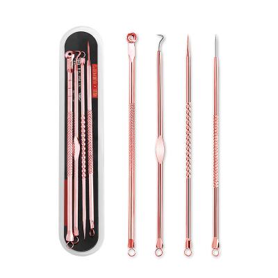 China Remove Acne And Pimples Face Use Pimple Removal Wholesale Double Side Needle Set Stainless Steel Acne Blackhead Needle Set for sale