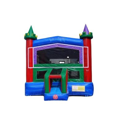 China 0.55mm PVC Tarpaulin Modular Panel Bounce Jumping Castle Plato Ruby Castle Inflatable Bounce House for Rental or Sale for sale