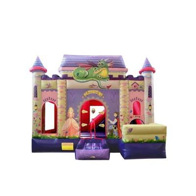 China 0.55mm PVC Tarpaulin Plato Girl's Party Inflatable Princess Bouncy Castle And Bounce House Slide For Sale for sale