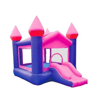 China Oxford Cloth House Use Bounce House Bouncy Castle Monwalk Purple Jumping Inflatable Castle For Kids for sale