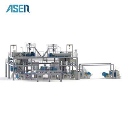 China Waterproof sms spunbond non woven spunbond machine pp non woven fabric recycle production machine line for sale