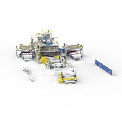 China Factory SMMS 3200mm Spun Bond Cast Blown Laminated Non Woven Fabric Machinery Production Line for sale