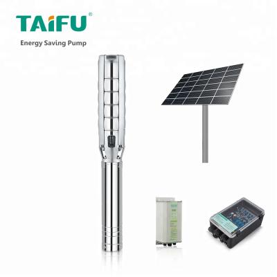 China Best price Taifu submersible brand 110v 220 volt deep well 5 inch dc solar submersible pump for sale