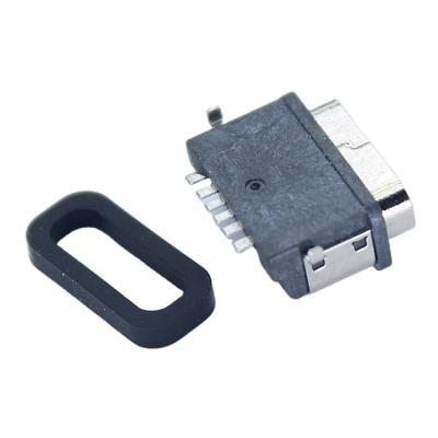 China PCB Ip67 USB 3.0 2.0 USB-c Socket SMT Waterproof Usbc Smd 6 Pin Female Ip 68 Usb Connector Type PCB Sink Panel Mount Mid C Waterproof for sale