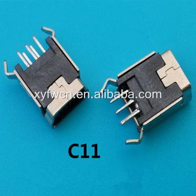 China Mini 5 Pin USB 3.0 Female 180 Degree Connector PCB for sale