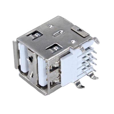 China Usb 2.0 Usb 2.0 Af Conector Mini B 90 Header PCB Connector 3.0 Right Angle Right Angle Type High Quality 5ways SMD PCB Mount for sale