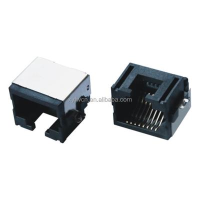 China Factory best price 8p8c female rj45 connector mini pcb panel mount for sale