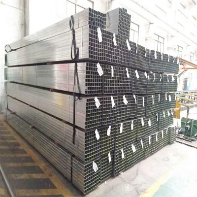 China Pipe Liquid Rust Remove Black Paint Galvanized Oil Varnish 3PE Antirust Surface Galvanized Steel Square Pipe for sale