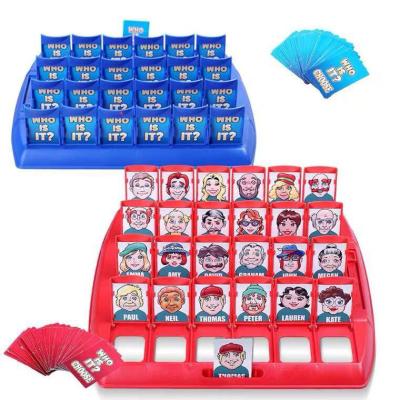 China Family Game Kids Educational Toys Intellectual Classic Family Party Playing Guess Who Game, Educational Toys For Children for sale