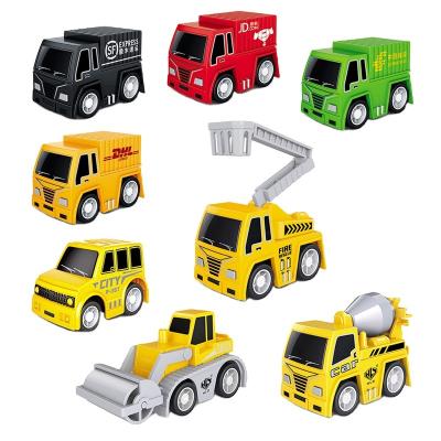 China Rubbing Toy EPT Toys Plastic Construction Project Child Toy Car Pull Back Truck Toy for sale