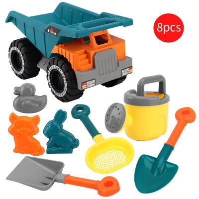 China Children Summer Play Toy Children's ATV 8 Pieces Set Toys Parent-child Family Outdoor Summer Play Water Sand Tools Beach Toys for sale