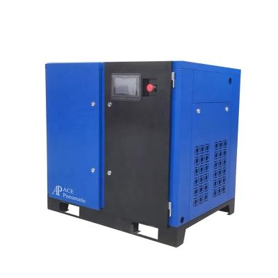 China 15kw/20hp motor screw air compressor air end 7.5-37kw 8bar 10bar 16bar lubricated electric air compressor for industrial for sale