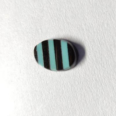 China Specialty Lavish Gems China Healing Mosaic Handcrafted Turquoise and Black Agate Loose Gemstone for Design MSK038 for sale