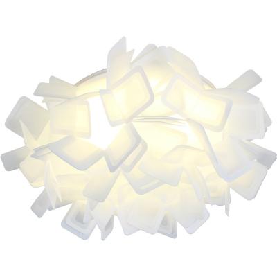 China Surface Mounted Modern Minimalist Decorative Hanging Lamps Round Plastic Surface Mounted Ceiling Lights for sale