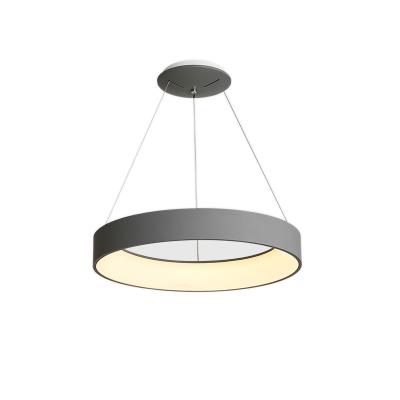 China New D80cm 48W Modern Simple Simple Modern Round Aluminum Pendent Lamp Led Pendant Lights Indoor Lighting for sale