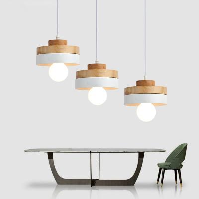 China Creative and personalized modern simple Nordic simple solid wood pendant lights, Japanese decorative chandeliers for sale