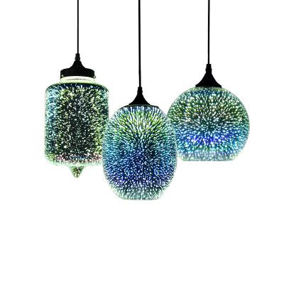 China Luxury Modern Glass Pendant Light, Postmodern 3D Stained Chandelier For Bar Counter, Hanging Light For Dining And Kitchen for sale