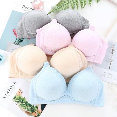 China Pregnant Women Breathable Special Cotton Breastfeeding Underwear Front Buckle No Steel Ring Nursing Breastfeeding Bra for sale