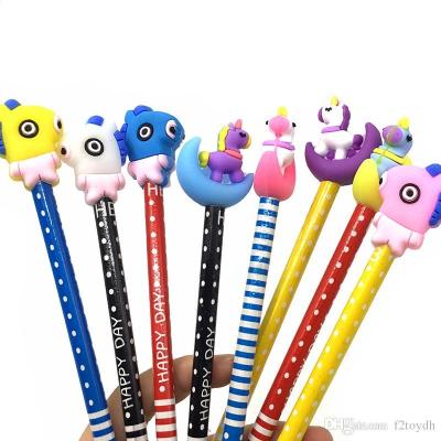 China Winbo Kids Toys Children's Toys Customized Cute Animal Ball Pen Toppers Cardboard Pen Toppers Stunning Pencil Silicone for sale