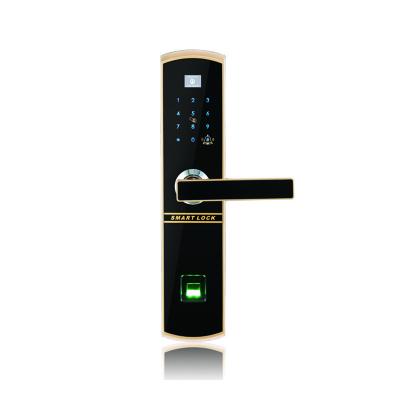 China Anti Theft Fingerprint Password Door Lock With Screen for sale