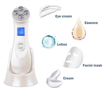 China Face Lift Radio Frequency Massage Lifting Mesotherapy RF&EMS Face Lifting 5 in 1 LED Photon Firming Beauty Acne Wrinkle Anti Aging Remover for sale