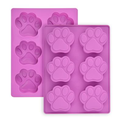 China Viable home diy silicone cake mold silicone 3d cake mold pikachu cat paw silicone cake mold for sale