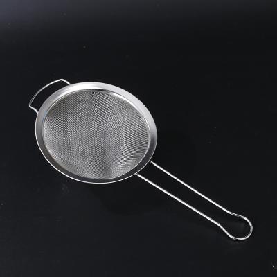 China Factory Direct Sale Metal Stainless Steel Mesh Strainer Colander Wire Mesh Fine Sieve With Handle for sale