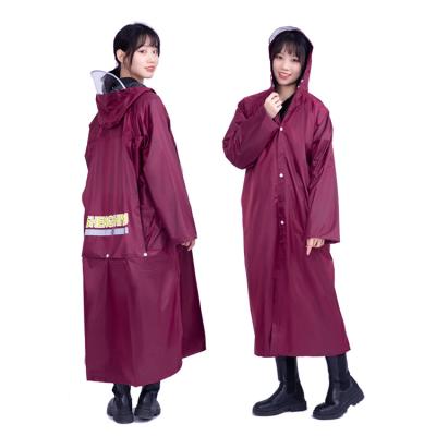 China Direct Selling 100% Polyester Taffeta Long Raincoat Waterproof Adult Raincoat /Windproof/Eco-friendly/Durable/Soft for Men and Women for sale