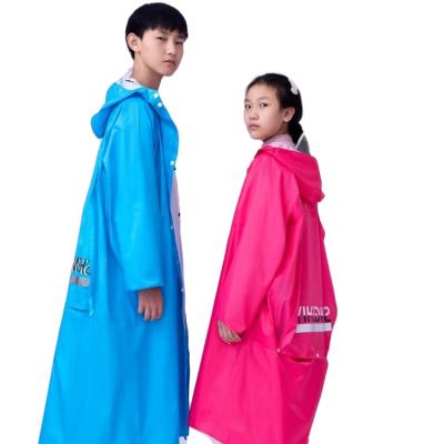 China Bachelor Raincoat Custom Printed Oxford Cloth Thickened Raincoat For Kids Rain Jacket Kids Thick Rain Coats for sale