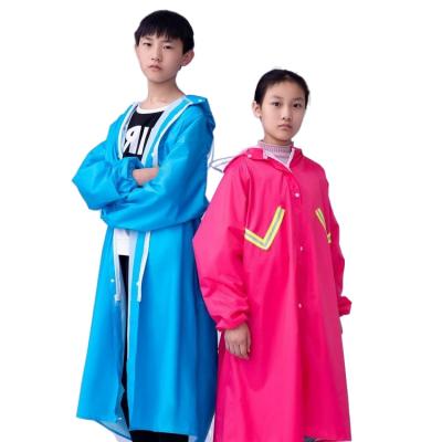 China Custom promotional hooded raincoat bachelorette raincoat cute cartoon pattern kids rain coat for kids for sale