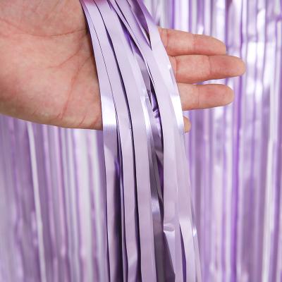 China High Quality Disposable Fringe Curtain / Eco-friendly Foil Foil Tinsel Garland Metallic Tinsel Foil Fringe Curtain for sale