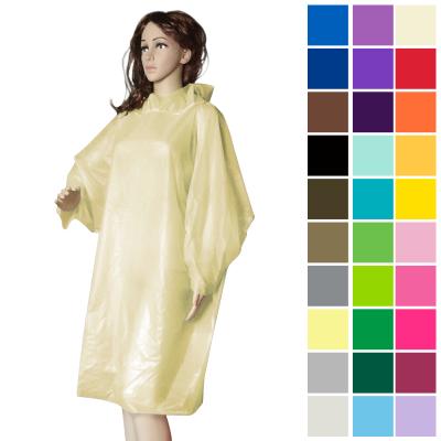 China Factory Supply Disposable Waterproof Plastic Rain Coat For Adult Girl Stylish Rain Poncho for sale