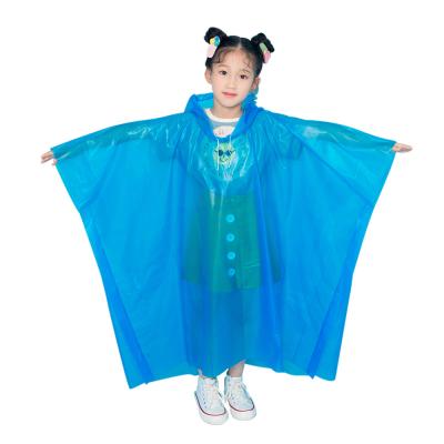 China Poncho Disposable Waterproof Children Stylish Surf Rain Ponchos Colorful Girl Hooded Poncho for sale