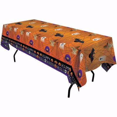 China Eco-Friendly Printed Halloween Tablecloths Holiday Party Table Cover for sale