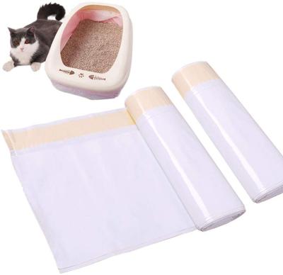 China Safety Cat Waste Litter Bags Cat Drawstring Kitty Litter Pan Bags Trash Liners Anti-Bacteria Large for sale