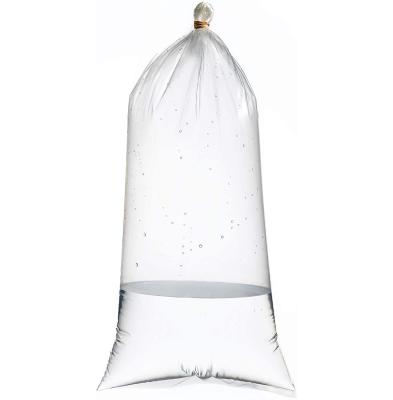 China Safety Carrying Fish Bag Aquarium PE Plastic Bottom Shipping Packing Square Live Live Fish Bag for sale