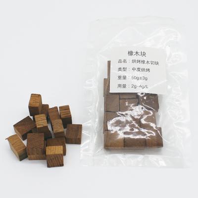 China Oak Wood Chips Blocks For Making Wine High Quality Whiskey and Wine Warehouse Aging Goods for sale