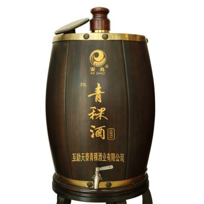 China With Liner 25 L Stainless Steel Wooden Barrels With Stainless Steel Liner Handcrafted Whiskey Oak Barrel For Wine for sale