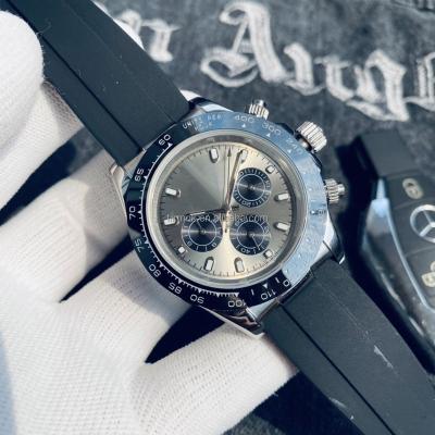 China Factory Silver Gray Dial Gold Small Dial Noob Watch 6 Hands Army Stainless Steel OEM Color Sports Automatic Date Mens Watch For Men for sale