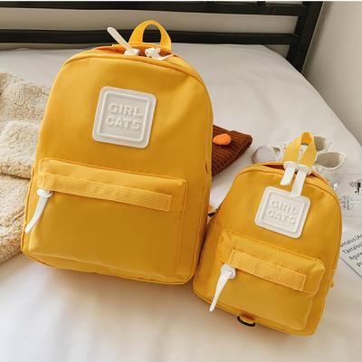 China Waterproof TS Lightweight Kindergarten Children's schoolbag Primary School Backpack Kids Solid Color Bags With Anti-lost Traction Rope for sale