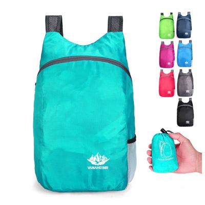 China Waterproof TS Gym Sport Waterproof Lightweight Folding Backpack Foldable Travel Bag for sale