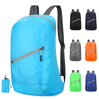 China Waterproof TS Wholesale Sport Foldable Backpacks Customized Logo Camping Hiking Bag Mountaineering Folding Hiking Bag for sale