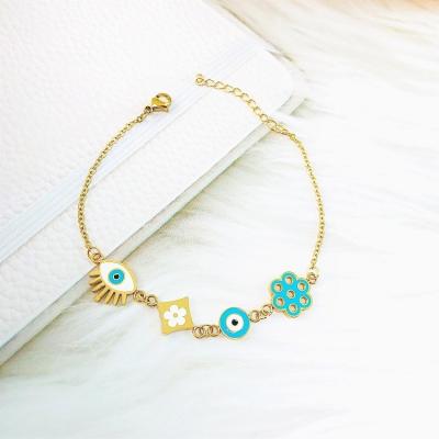 China Wholesale Fashion Gold Hiphop Star Jewelry Thin Anklet Chain For Girls for sale