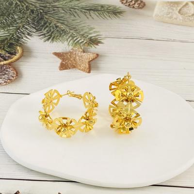 China FASHIONABLE Jewelry Gold Star Earrings Luxury Gold Plated Iron Stud Earrings For Women for sale