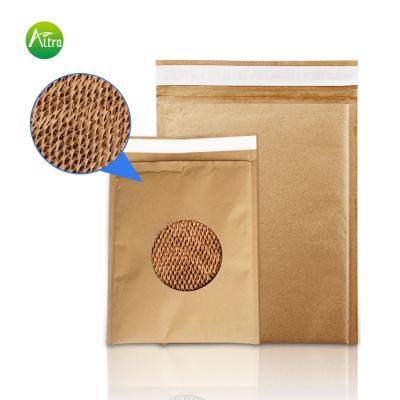 China Gift & Craft Customized Design Shipping Envelope Packaging Mailing Bag Recycled Padded Kraft Paper Mailer Honeycomb Envelope Material for sale